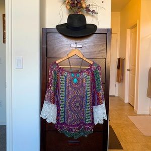 Boho Off-The-Shoulder Top